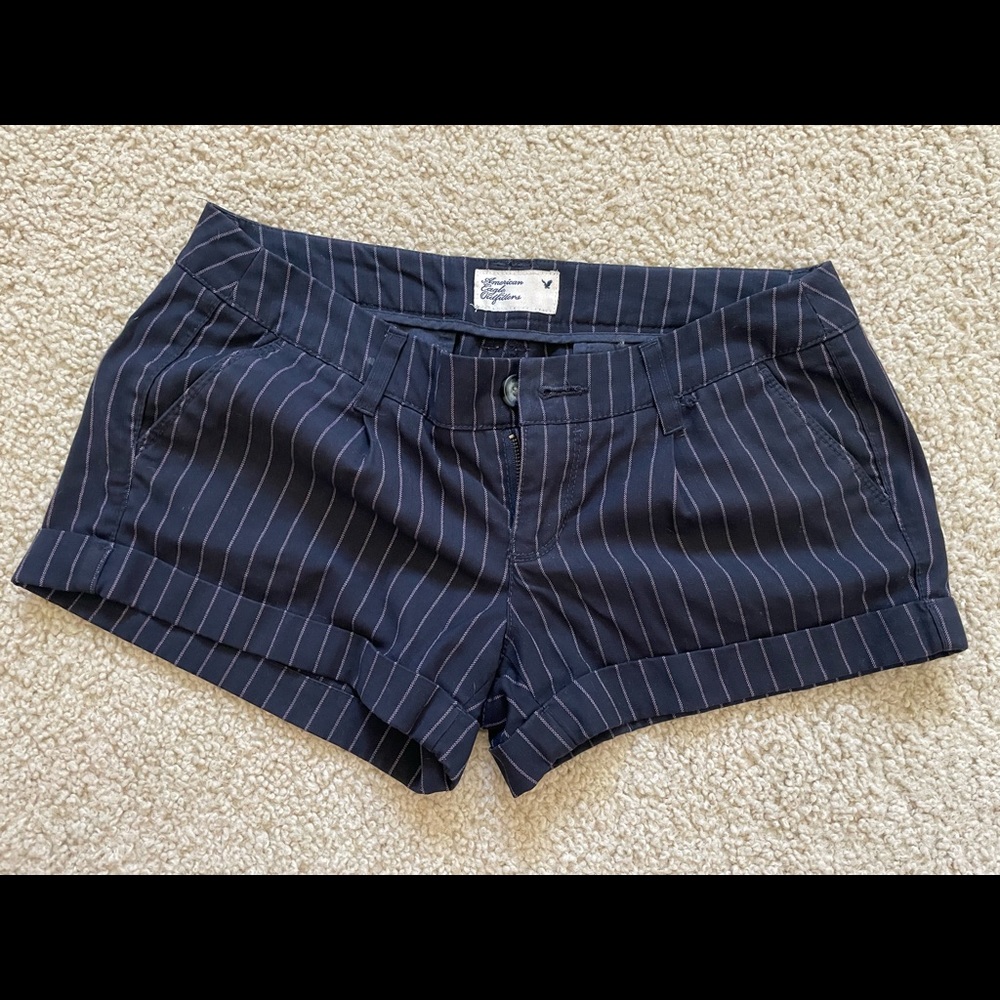 American Eagle pinstripe shorts
